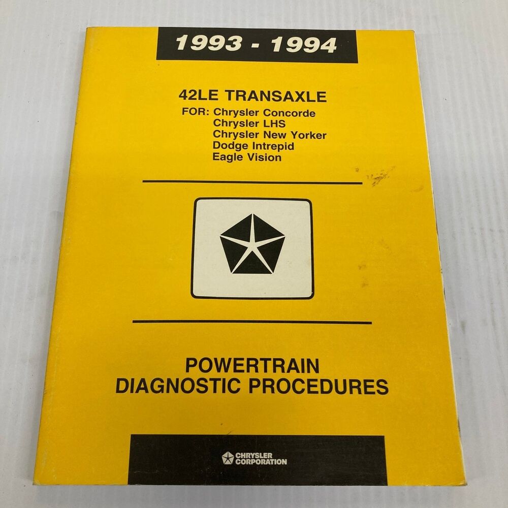 42LE Transaxle Powertrain Diagnostic Procedures Chrysler 1993-1994